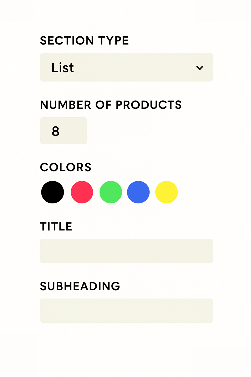 Ready-to-use and fully customizable Shopify section builder