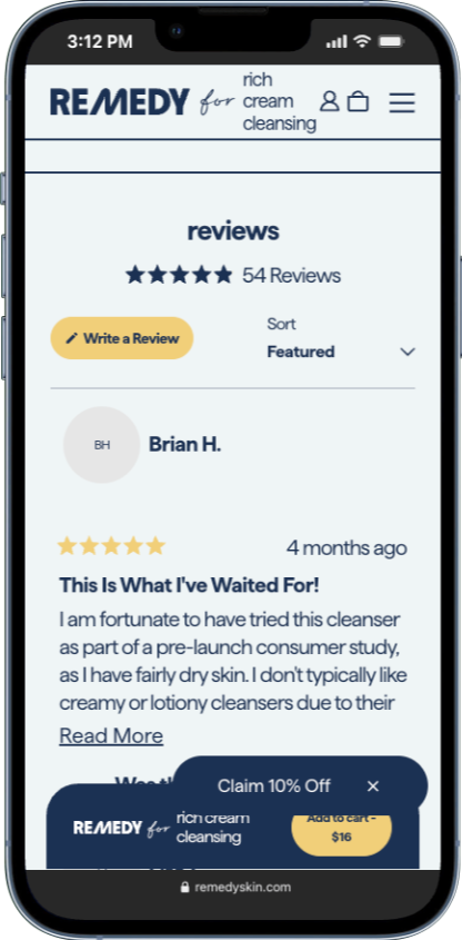 why us or benefits section examples from heydude